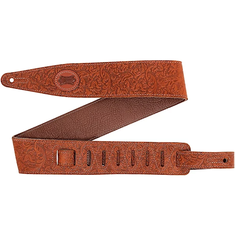 Levy's Florentine Deluxe M317FCL Leather 2.5" Guitar Strap -