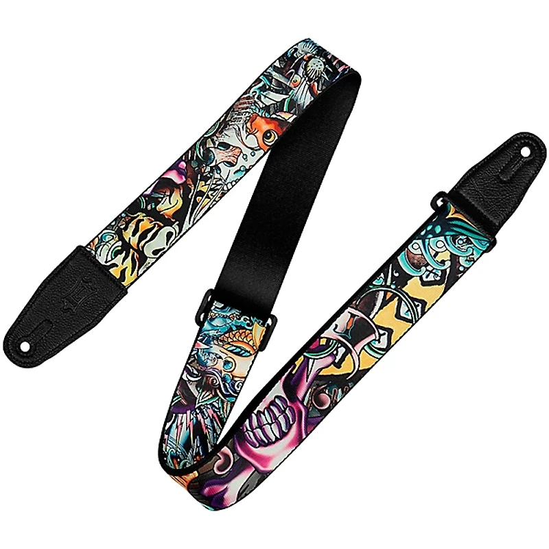 Levy's 2" Tattoo Series Polyester Guitar Strap