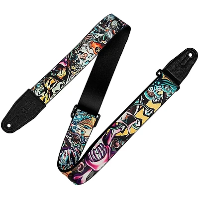 Levy's 2" Tattoo Series Polyester Guitar Strap