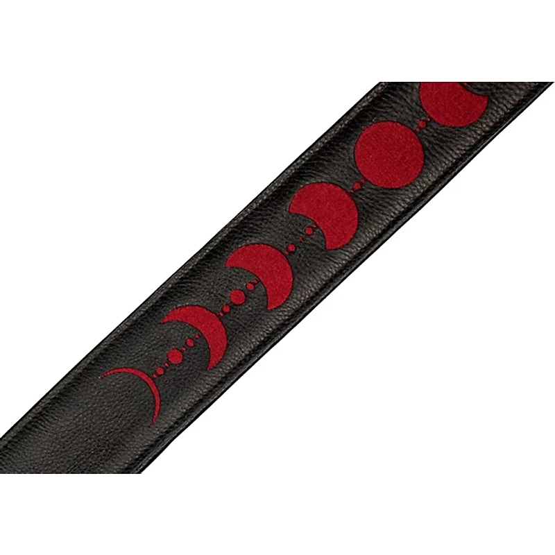 Levy's 2.5" Black Garment Leather Guitar Strap