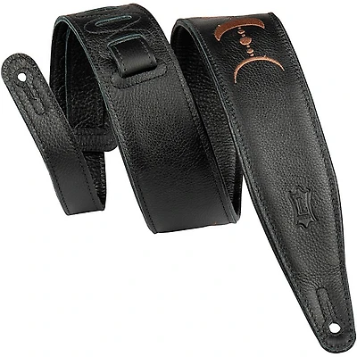 Levy's MG317MP 2.5" Black Garment Leather Guitar Strap
