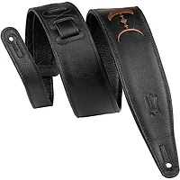Levy's MG317MP 2.5" Black Garment Leather Guitar Strap