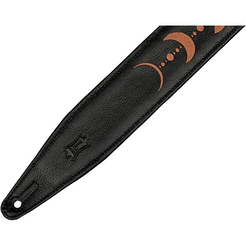 Levy's MG317MP 2.5" Black Garment Leather Guitar Strap