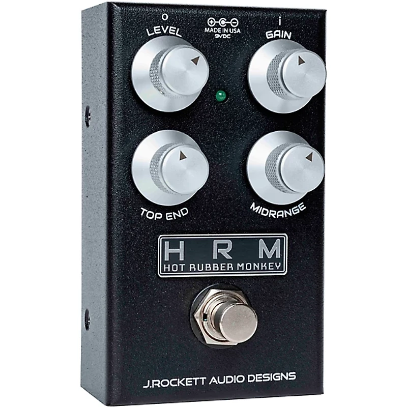 J.Rockett Audio Designs Hot Rubber Monkey V2 Overdrive Effects Pedal Black