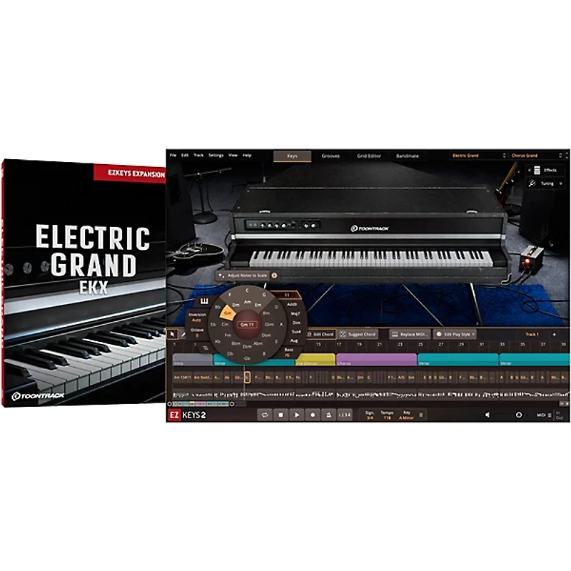 Toontrack Electric Grand EKX Expansion for EZkeys (Software Download)