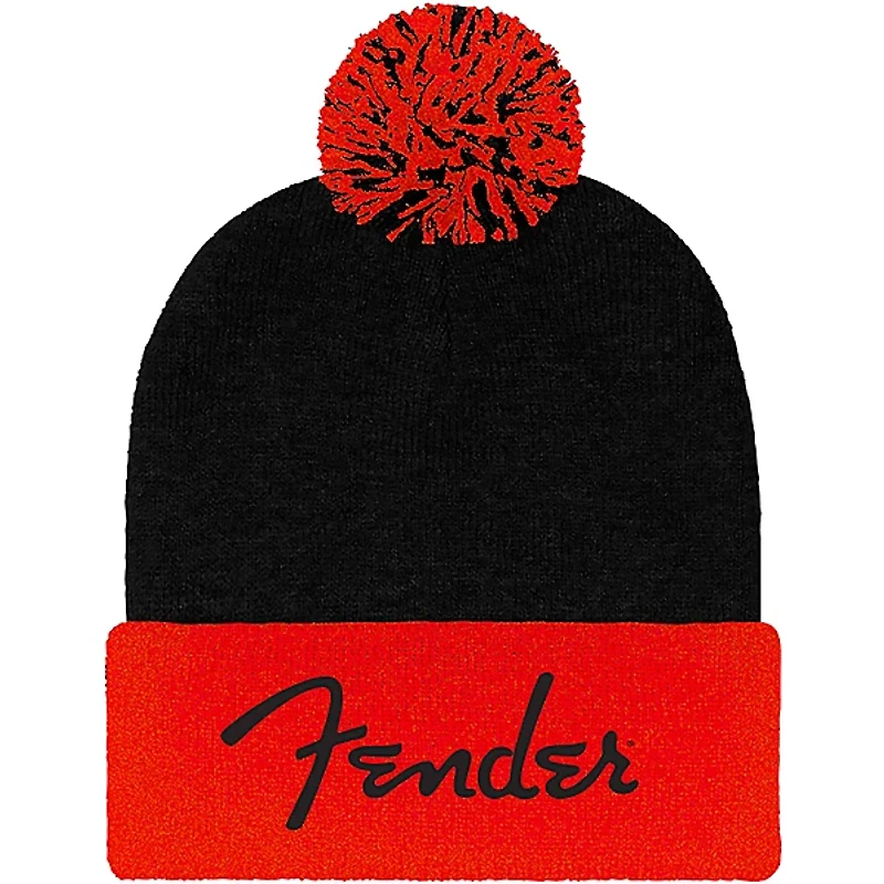 Fender Red Pom Beanie