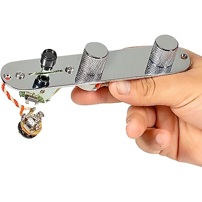 920D Custom Tele Chrome 7-Way Control Plate Upgrade