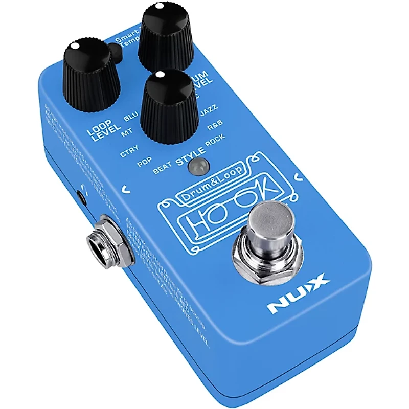 NUX HOOK Drum and Loop Mini Effects Pedal Blue