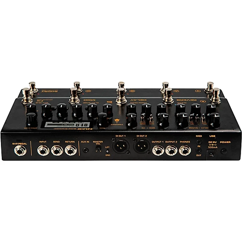 NUX TRIDENT NME-5 Guitar Processor With Amps, IR Loader, FX and Phrase Looper Black