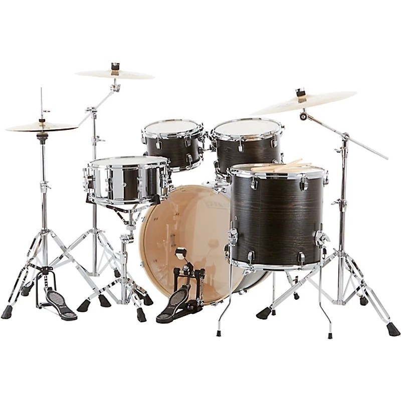 Ludwig BackBeat Elite 5-Piece Complete Drum Set With 22" Bass Drum, Hardware & Cymbals -