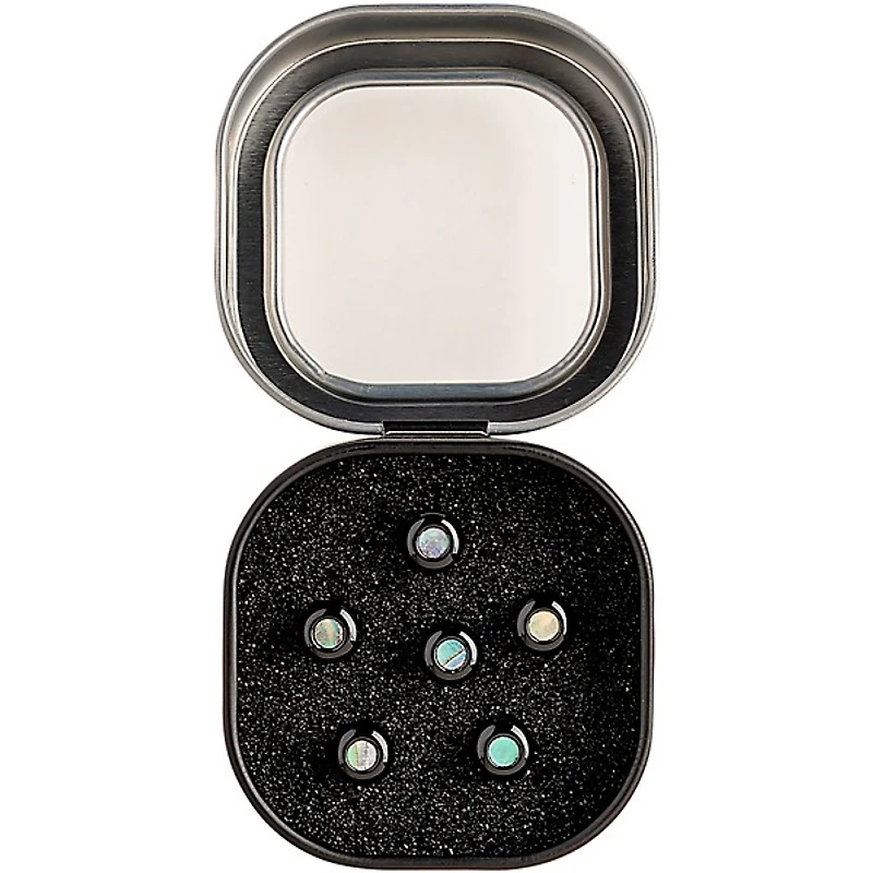 Martin Luxe Liquidmetal Bridge Pin Set Gloss Black Pearl