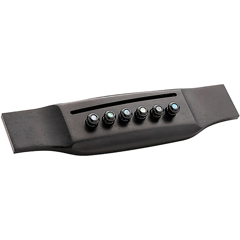 Martin Luxe Liquidmetal Bridge Pin Set Gloss Black Pearl