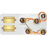 920D Custom Gold Roughneck Humbuckers & LP50-SPLIT Wiring Harness Combo Kit Gold