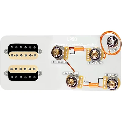 920D Custom Combo Kit for Les Paul With Uncovered Roughneck Humbuckers and LP50-SPLIT Wiring Harness