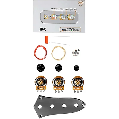 920D Custom JB-C-KIT Fender 62 Jazz Bass Control Plate Upgrade Wiring Kit