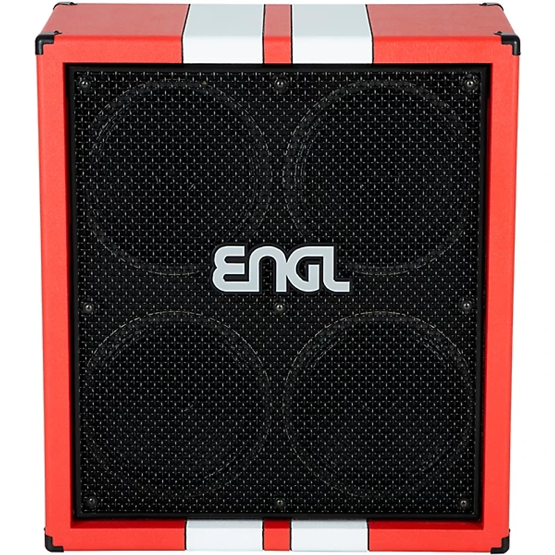ENGL E412XXL 40th Anniversary Limited-Edition 4x12 Guitar Speaker Cabinet Red/White Stripes