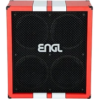 ENGL E412XXL 40th Anniversary Limited-Edition 4x12 Guitar Speaker Cabinet Red/White Stripes