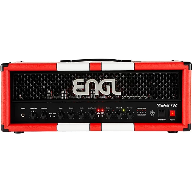 ENGL Fireball 100 40th Anniversary Limited-Edition 100W Tube Guitar Amp Head Red/White Stripes