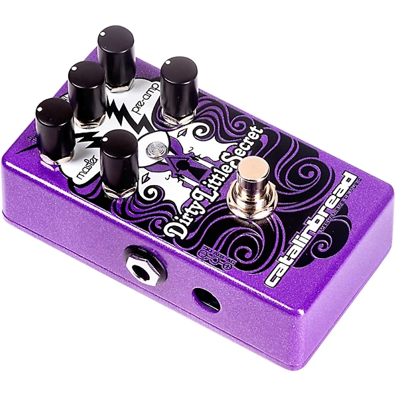 Catalinbread Limited-Edition Dirty Little Secret Marshall Amp Emulation Effects Pedal Sparkle Purple