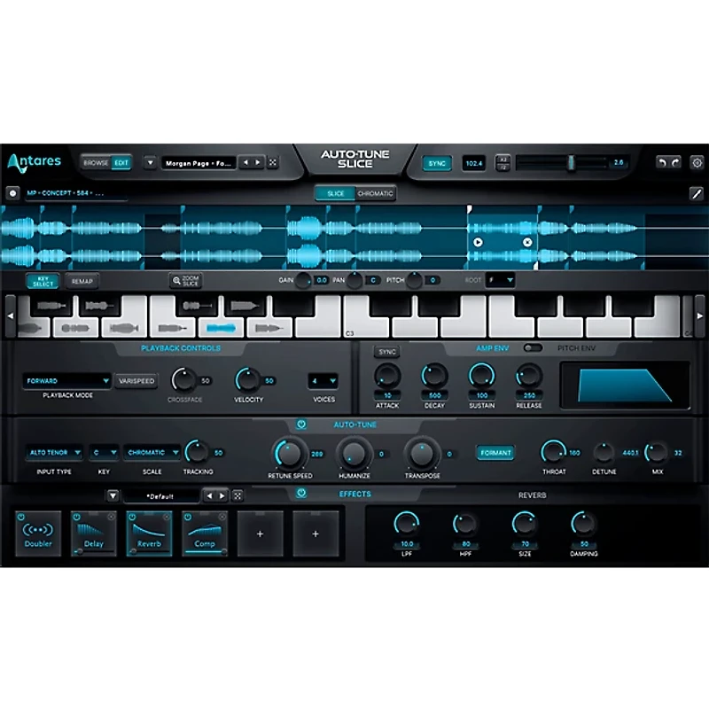 Antares Auto-Tune Slice Sampler/Synthesizer Plug-in (Software Download)