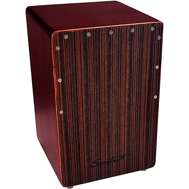 Sawtooth Ebony Cajon, Compact Size With Cajon Carry Bag