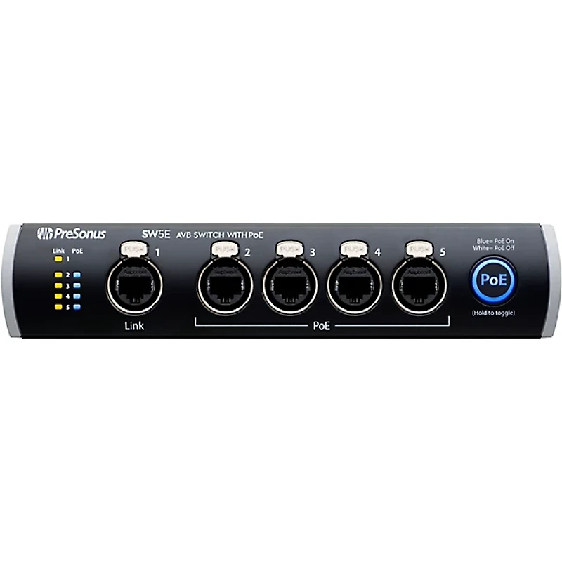 PreSonus Personal Monitoring Bundle With 4 EarMix 16M Personal Mixers and SW5E 5-Port AVB Switch