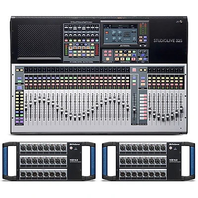 PreSonus StudioLive 32S 32-Channel Mixer Package With 2 NSB 16.8 Stage Boxes