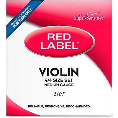 Super Sensitive Red Label Series Violin String Set