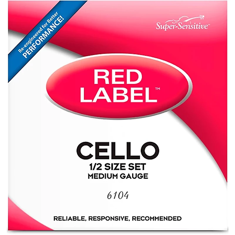 Super Sensitive Red Label Series Cello String Set