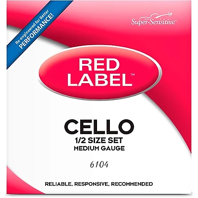 Super Sensitive Red Label Series Cello String Set