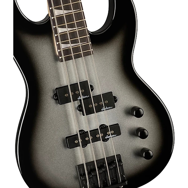 Jackson JS Series Concert Bass Minion JS1X Short-Scale Guitar - Silver Burst