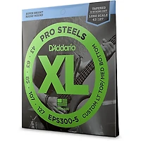 D'Addario EPS300-5 Tapered Steel Bass Guitar Strings .043 - .127