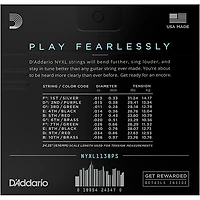 D'Addario NYXL Nickel Wound Electric Guitar Strings for E9 Pedal Steel