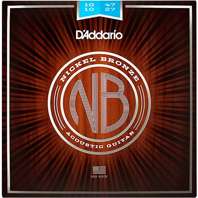 D'Addario Nickel Bronze 12-String Light Acoustic Guitar Strings .010 - .047