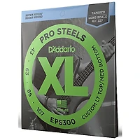 D'Addario EPS300 ProSteel Long Scale Tapered Electric Bass String Set .043 - .107