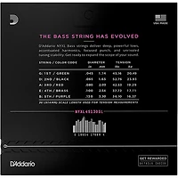 D'Addario Nickel Wound Light 5-String Bass Strings - Super Long Scale .045 - .130