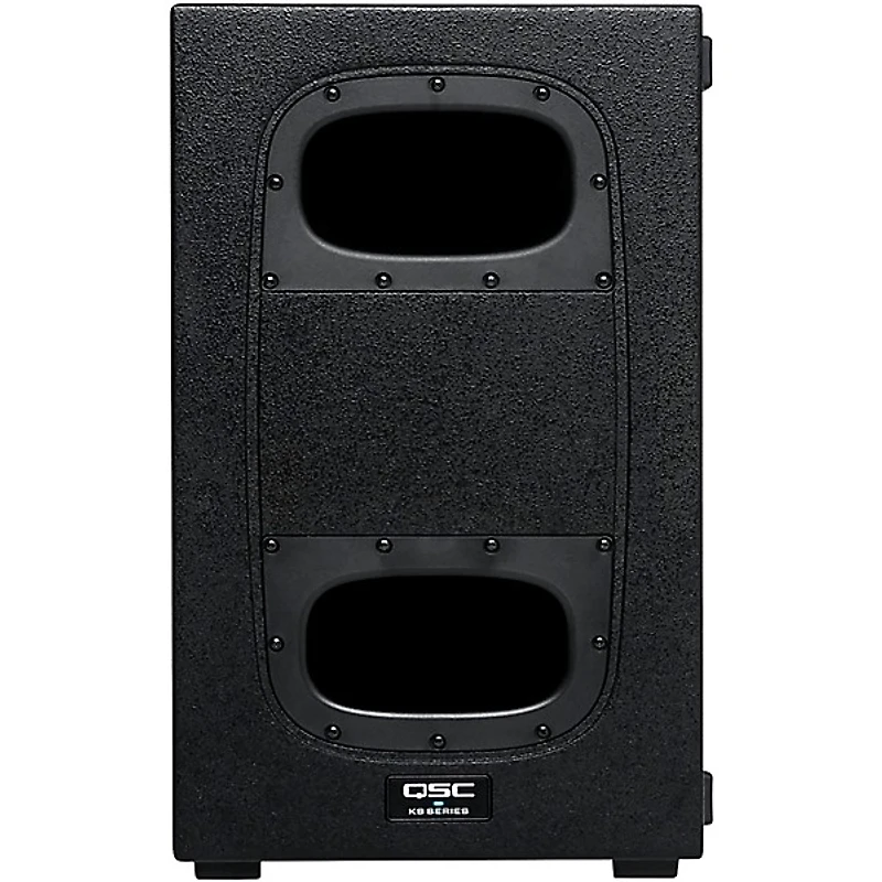 QSC Three LA108 Pole-Mounted Active Line Array Speakers Package With Two KS212C Subwoofers