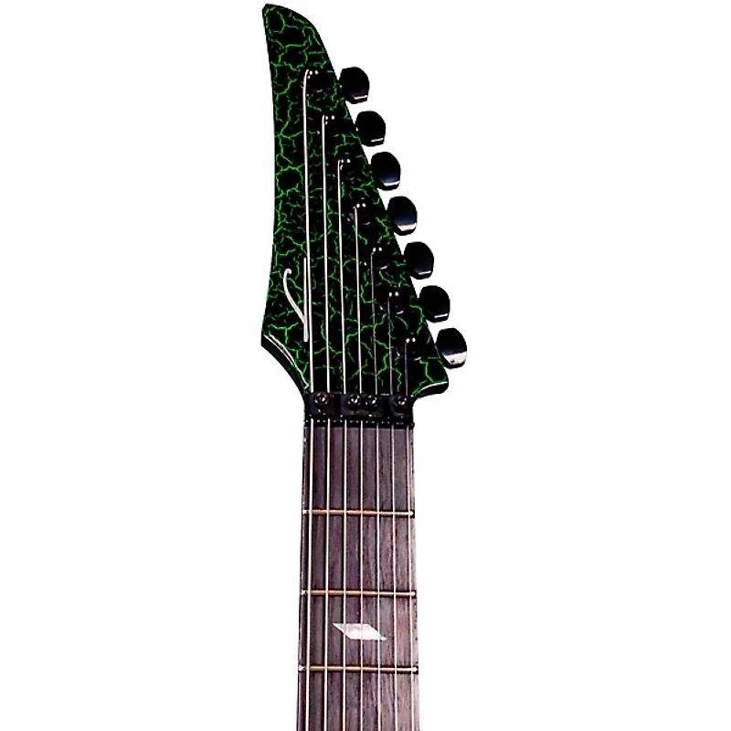 Legator Ninja 7-String Floyd Rose Pro Series Electric Guitar Green Crackle