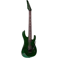 Legator Ninja 7-String Floyd Rose Pro Series Electric Guitar Green Crackle