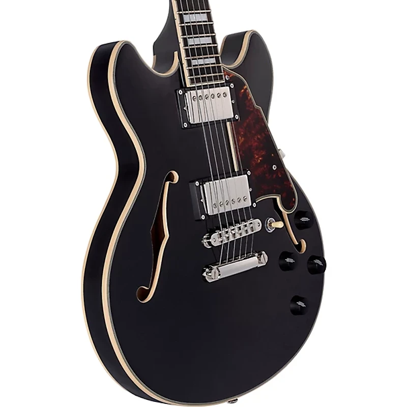 D'Angelico Premier Mini DC Semi-Hollow Electric Guitar With Stopbar Tailpiece