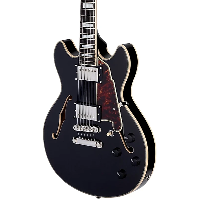 D'Angelico Premier Mini DC Semi-Hollow Electric Guitar With Stopbar Tailpiece