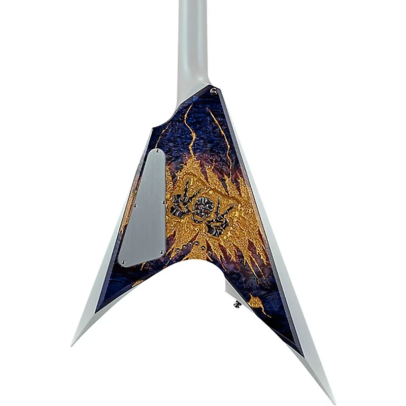 ESP EX23-10 Exhibition Custom Arrow CTM Electric Guitar Blue Purple Gradation/Pearl White