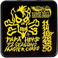 Ernie Ball Papa Het's 72 Seasons Hardwired Master Core Signature Strings 3-Pack Tin 11 - 50