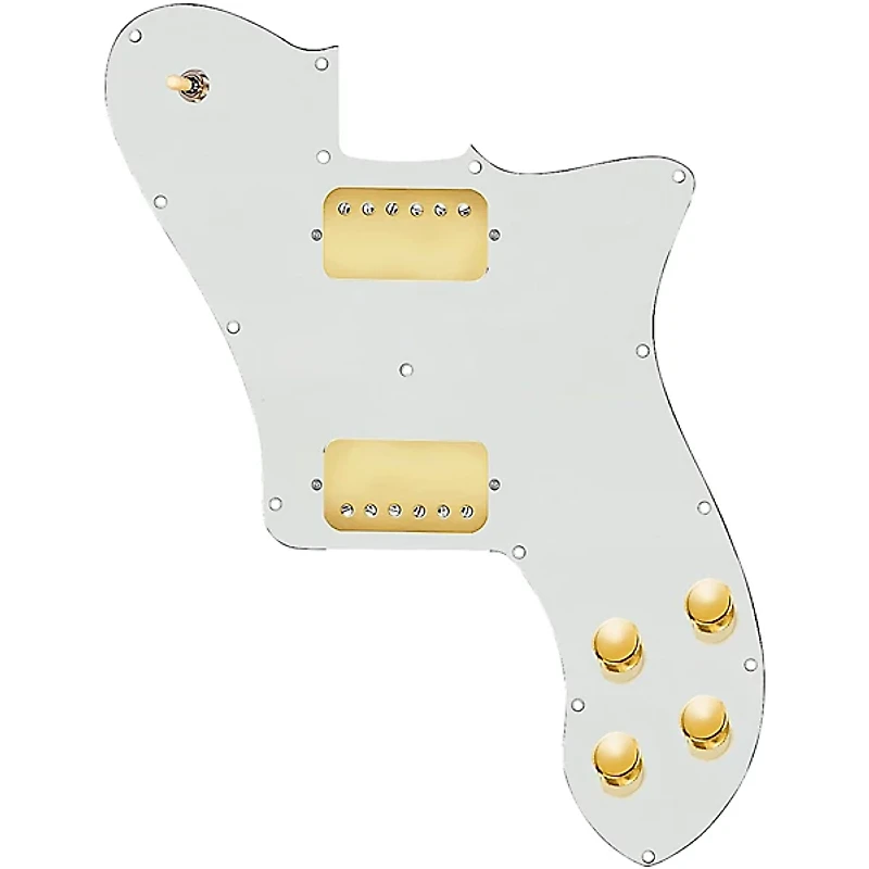 920D Custom Loaded Pickguard for '72 Deluxe Telecaster with Gold Cool Kids Humbuckers