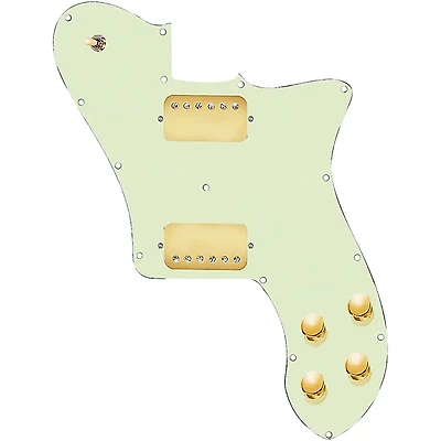 920D Custom Loaded Pickguard for '72 Deluxe Telecaster with Gold Smoothies Humbuckers