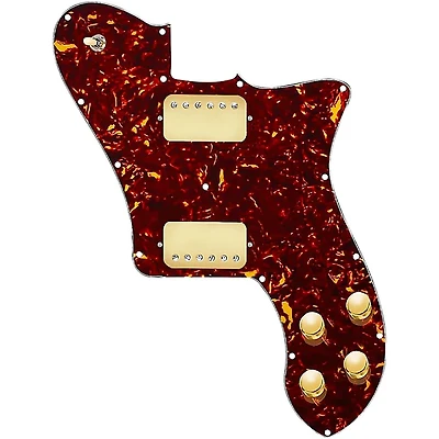 920D Custom Loaded Pickguard for '72 Deluxe Telecaster with Gold Smoothies Humbuckers