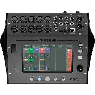 Allen & Heath CQ-12T Digital Mixer With 7" Touchscreen and Bluetooth Connectivity