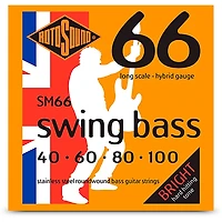 Rotosound SM66 Swing Bass Stainless Steel Bass Guitar Strings - Hybrid Gauge (40 - 100)