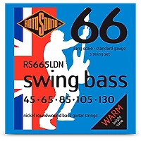 Rotosound RS665LDN Swing Bass Nickel Bass Guitar Strings - 5-String Set (45 - 130)