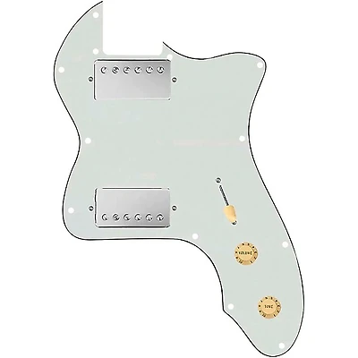 920D Custom 72 Thinline Tele Loaded Pickguard With Nickel Roughneck Humbuckers and Aged White Knobs